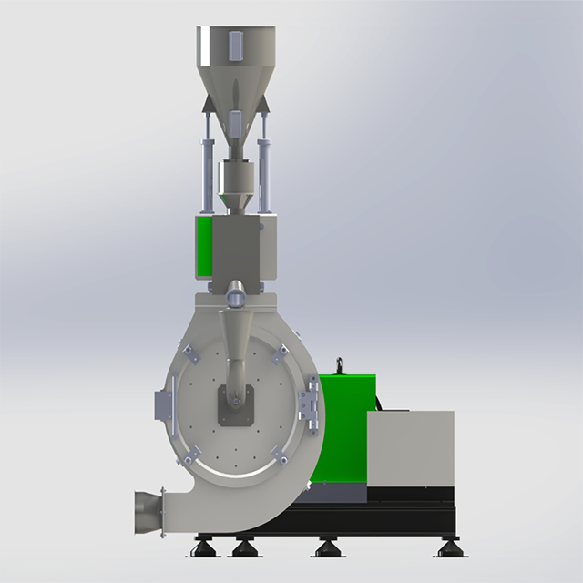 Máquina pulverizadora de acero al carbono PM800 para reutilización de plástico